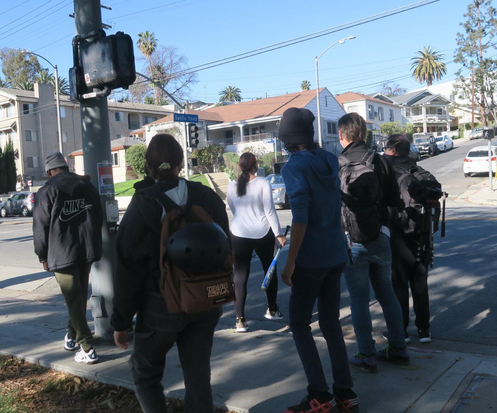 Echo Park Lake protesters face off with woman